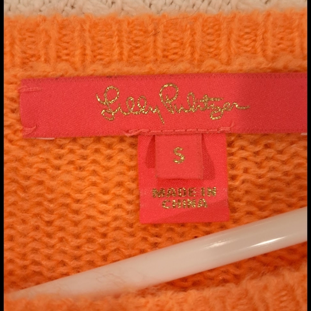 Small Orange Lilly Pulitzer sweater